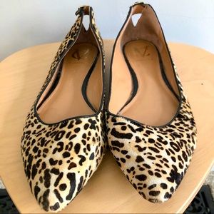 Vince Camuto leopard print flats, size 9.5